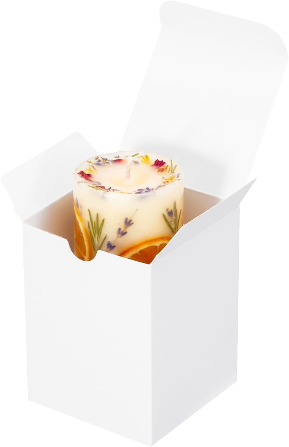20 Pack 3x3x4 Inch Tall White Gift Boxes with Lids for Presents