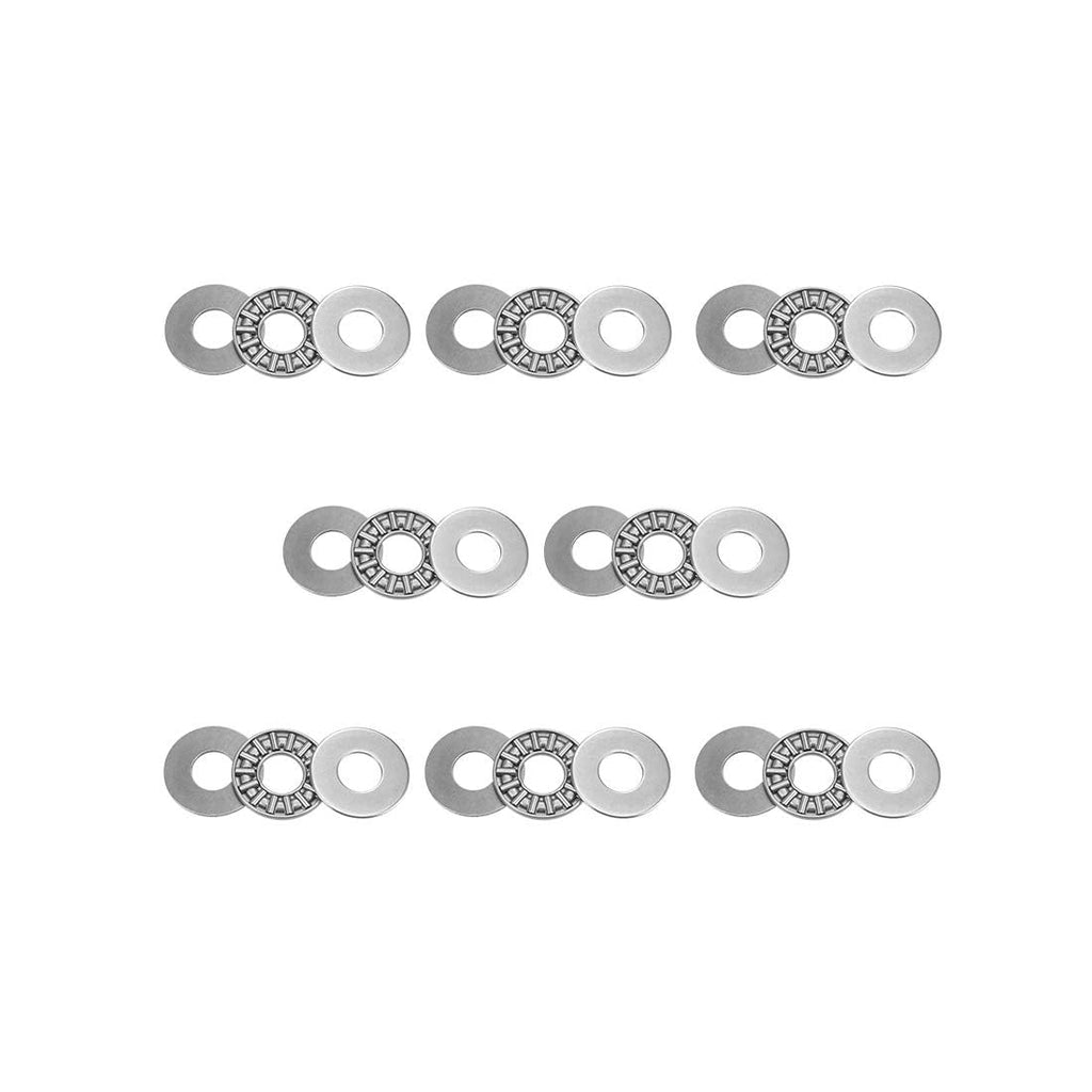 KASHUNUO Flat Thrust Needle Bearing: 8 Sets AXK1024 for Limited Axial Space