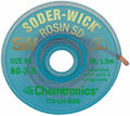 CHEMTRONICS 80-3-5 BRAID, DESOLDERING, ROSIN SD, 5FT