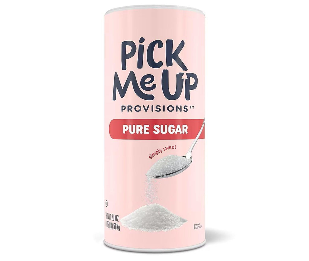 White Granulated Sugar, 20 oz. Canister, 3-Pack