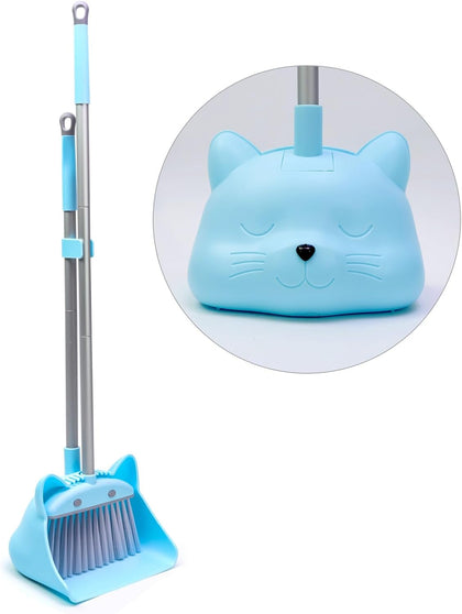 28'' Kids Mini Broom and Dustpan Set - Toddler Cleaning Toy, Toddler Household Helper, Parent-Child Interactive Play