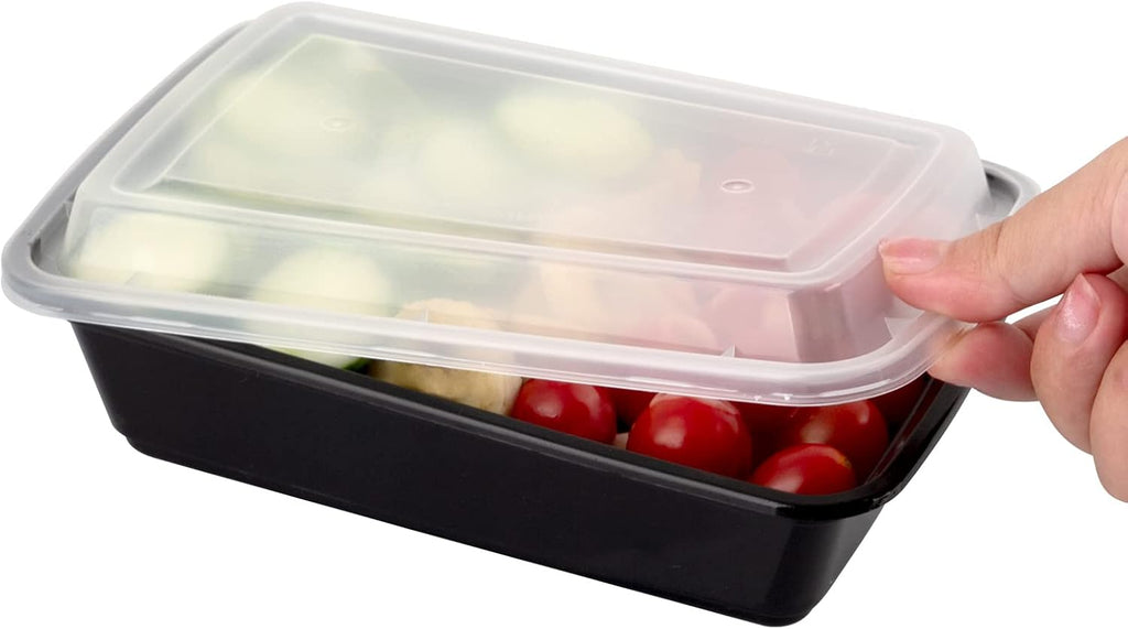 Meal Prep Containers [38OZ] Plastic Food Storage Containers With Lids,10-Pack Reusable To Go Containers, Disposable