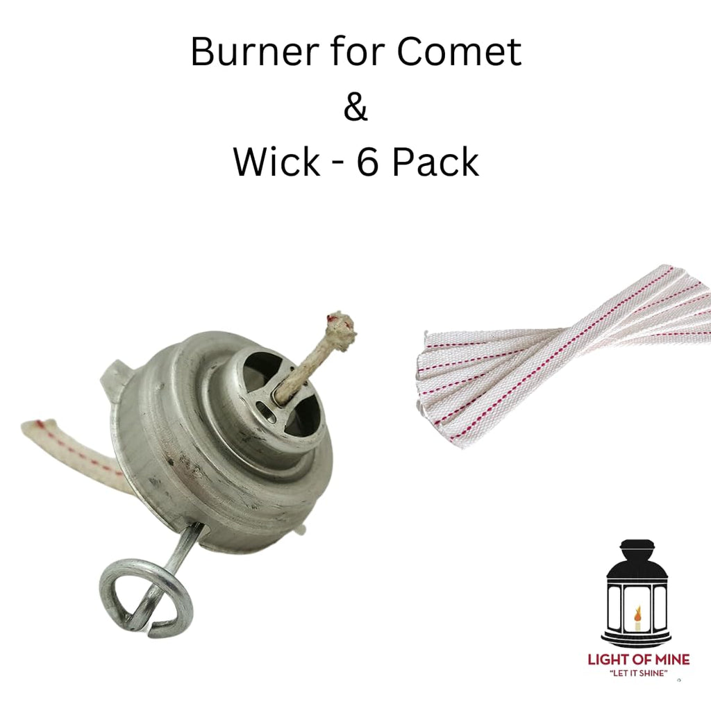 Light of Mine Replacement Burner and Wick (Dietz Comet #50 Burner)