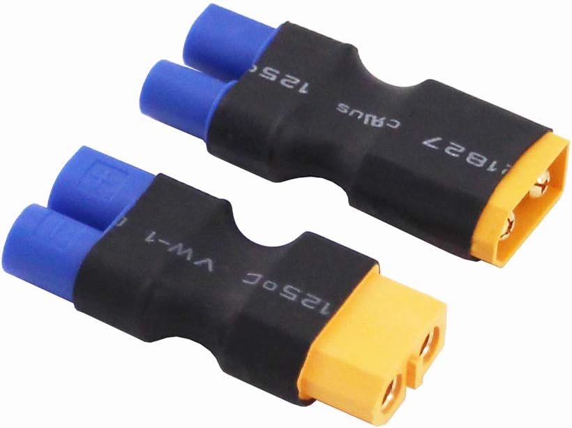 4pcs No Wires Connector: XT60 XT-60 to EC3 Style Male Female Connector Adapter(C156-4)