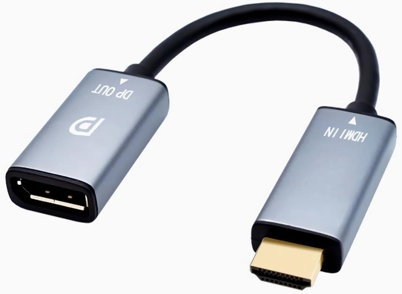 HDMI to DisplayPort Adapter 4K@60Hz High Speed HDMI Male to DP Female Converter Cable Compatible for PC Graphics Card
