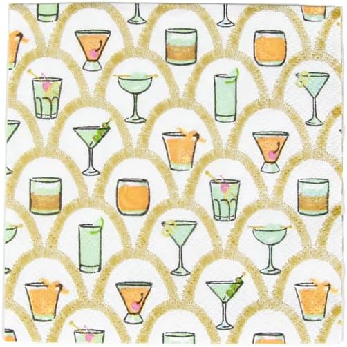 Deco Cocktails Cocktail Napkins - 20 Per Package