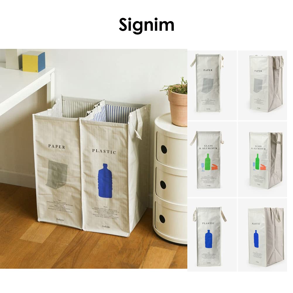 216 Separate Recycling Waste Bin Bags for Kitchen Home Recycle Garbage Trash Sorting Bins Organizer Waterproof