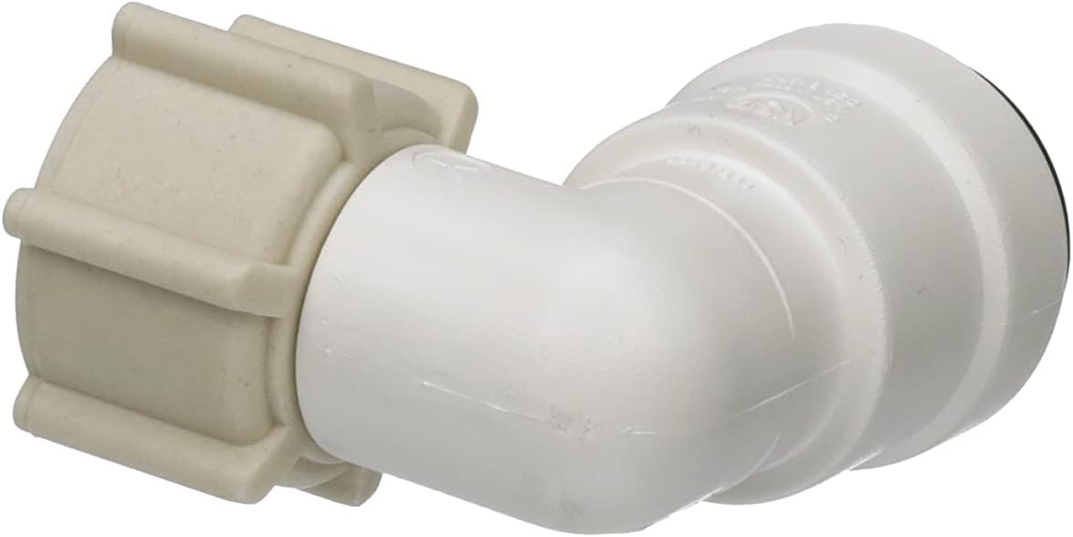 Watts AquaLock Push-to-Connect Female Swivel Elbow 1/2" CTS x 1/2" NPS