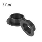 uxcell 8Pcs Flanged Sleeve Bearings,ID12mmxOD14mmxL6mm POM Bushing,Black