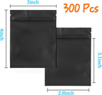 Black Resealable Bags Packaging Bags 3x4 Inch