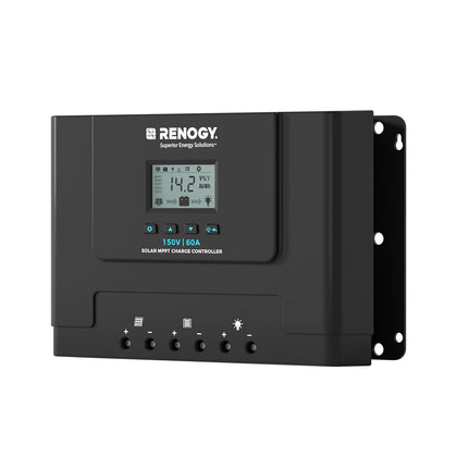 60A MPPT Solar Charge Controller 12V/24V/36V/48V Auto, 150V Maximum Solar Input, for Gel Sealed Flooded and Lithium