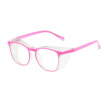 Pink Safety Glasses for Women Nurses Anti Fog Fashion Comfortable Safety Goggles with Side Shields Eye Protection for