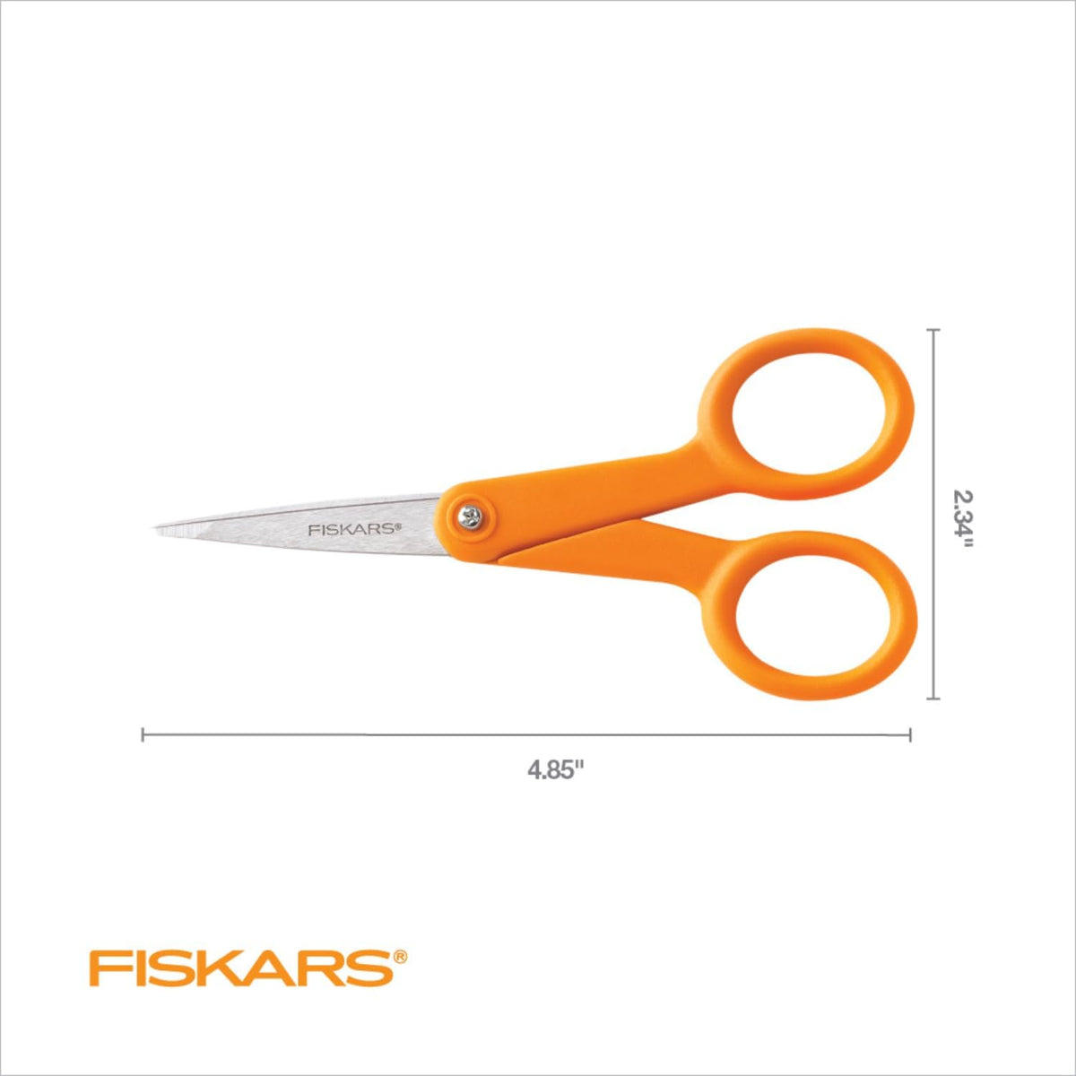 5" Orange-Handled Micro-Tip Fabric Scissors, No. 5 | For Tight & Intricate Detail Sewing & Craft Projects