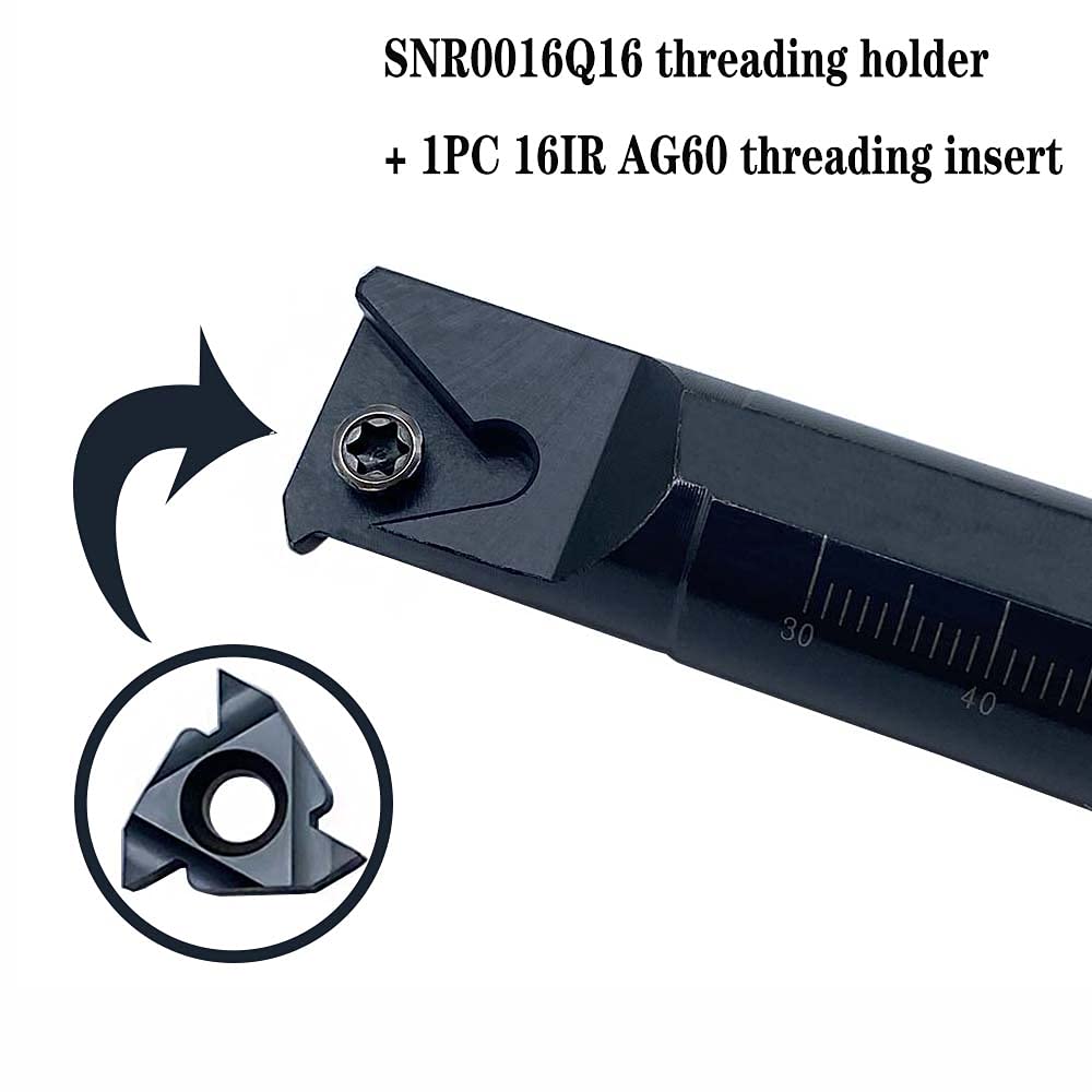 GBJ 5/8" SNR0016Q16 Internal Threading Holder with Carbide Insert 16IR AG60 Carme* Threading Insert