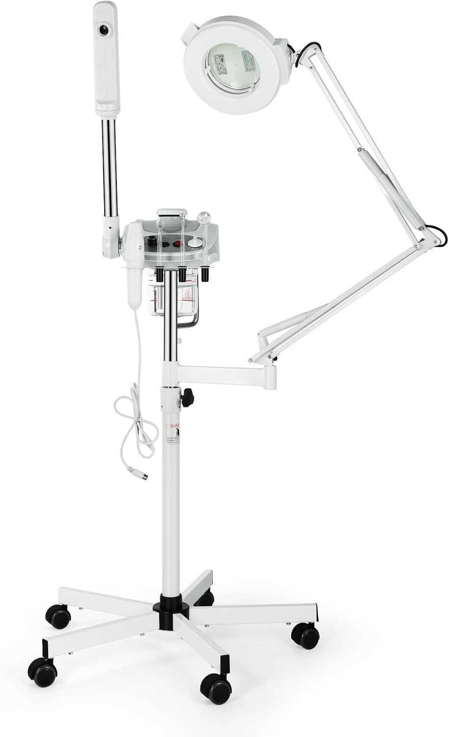 Salonsunny 3 in 1 Professional Facial Steamer & Magnifying LED Lamp & High Frequency Esthetician Spa Equipment