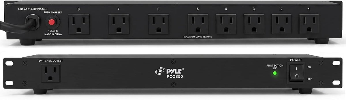 1U Rack Mount Power Conditioner – 7 Outlet Surge Protector