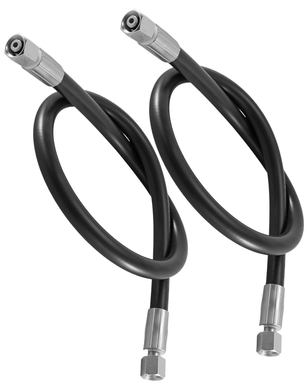 2PCS 32 Inch Excavator Diverter Valve Hoses Fit for 1-2 Ton Mini Excavator