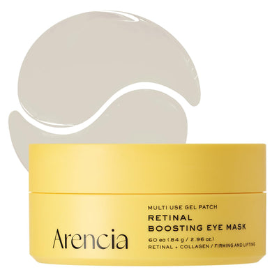 Retinal Boosting Eye Patch, Hydrogel Under Eye Mask with Peptides for Dark Circles, Puffiness, Fine Lines, 60