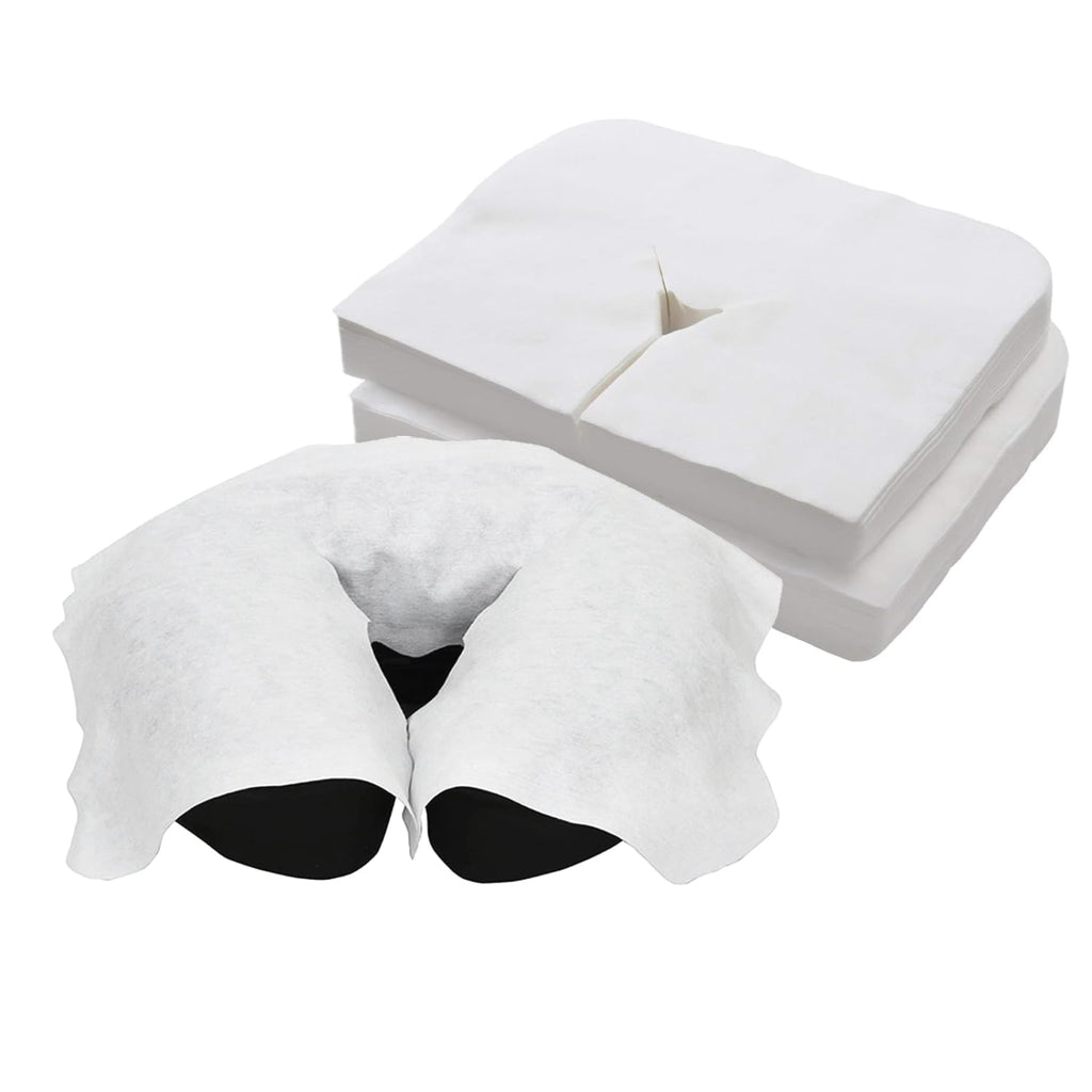Disposable Face Cradle Covers - 1 Pack of 100 Sheets - Medical-Grade, Ultra Soft, Luxurious, Non-Sticking Massage