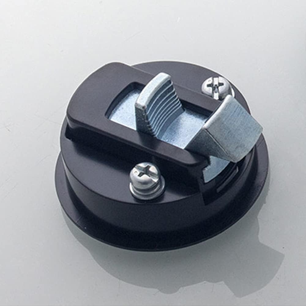 4Pack 2" Boat Flush Pull Hatch Latch, Stainless Steel Slam Latch Lock for RV Trailer Door Locks (Black)
