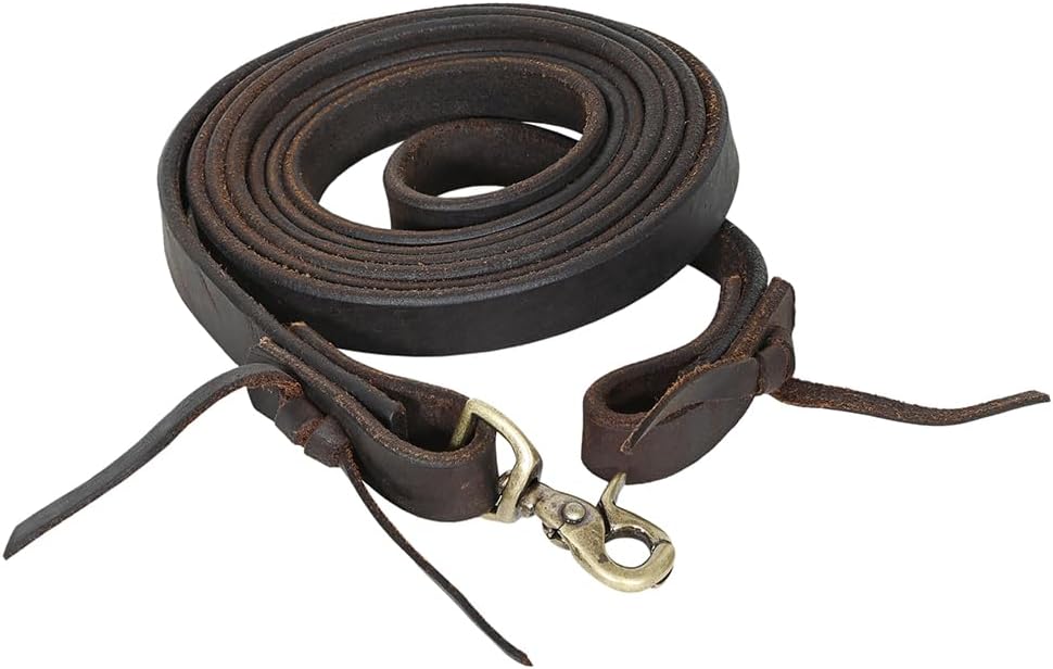 Western Genuine Leather Horse Split Reins | Riding-Reins Reining-Reins Heavy-Duty-Rein