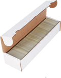 800-Count Trading Card Storage Box, 1 Pack | Cardboard Organizer for Baseball, Basketball & Football Cards | Fits