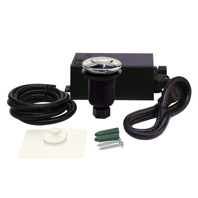 EZ-FLO Garbage Disposal Air Switch Kit, Sink Top Disposer for Island Installation, Short Polished Chrome Button, 86725