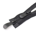 #8 24 Inch Large Two Way Separating Jacket Zipper for Sewing Black