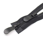 #8 24 Inch Large Two Way Separating Jacket Zipper for Sewing Black