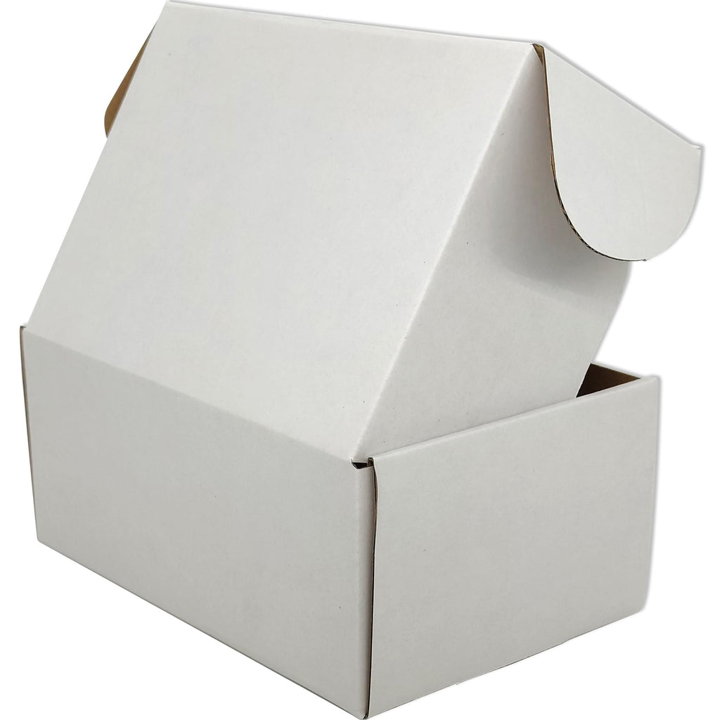 9x6x3 Shipping Boxes Set of 30, White Mailer Corrugated Cardboard Box