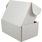 9x6x3 Shipping Boxes Set of 30, White Mailer Corrugated Cardboard Box