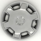 Set of 4 15" Push-on Silver Hubcaps for Nissan Versa 2007-2009