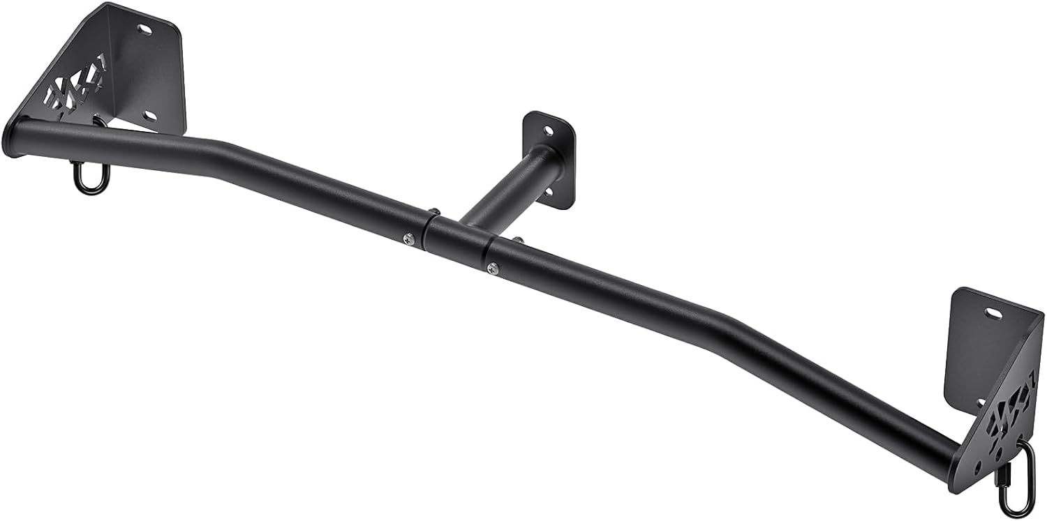 32"/36" Wall Mount Pull Up Bar Joist Mount Chin Up Bar for Doorway | Heavy Duty Steel Construction Support 450 lb