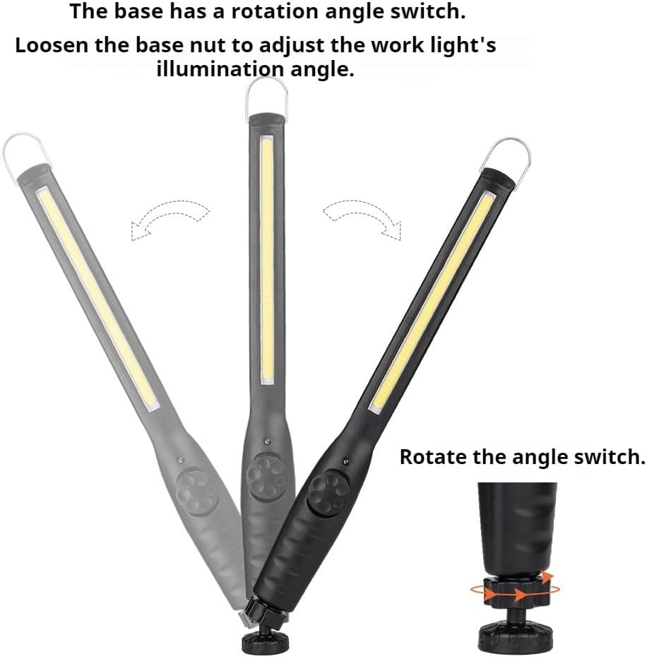 LED Work Light, 700 Lumens Rechargeable, Cordless Portable Magnetic COB LED Inspection Light, Suitable for car