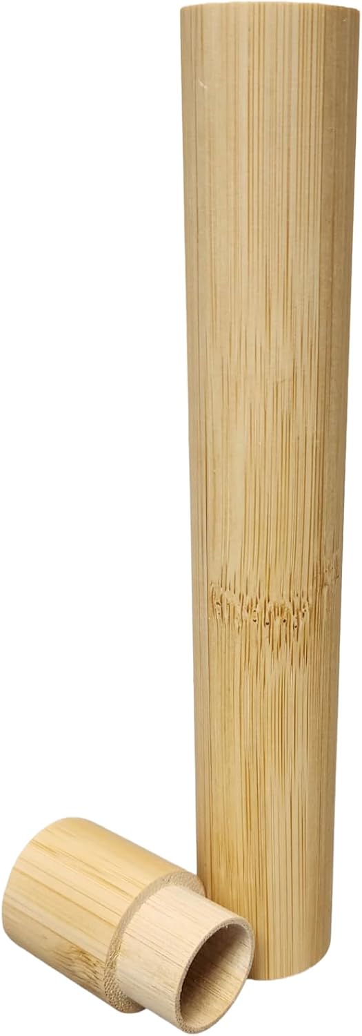 Natural Bamboo Scattering Tubes for Human or Pet Ashes (2-Pack) with Paper Funnel - Eco-Friendly 100 Percent Bamboo