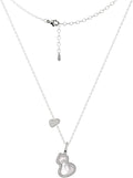 18K Gold Plated Sterling Silver Gourd Pendant Necklace for Women,Dainty Pendant Charm Necklace Adjustable Chain