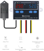 Temperature Humidity Controller Digital Thermostat Module 120V, Heating Cooling Humidification and dehumidification
