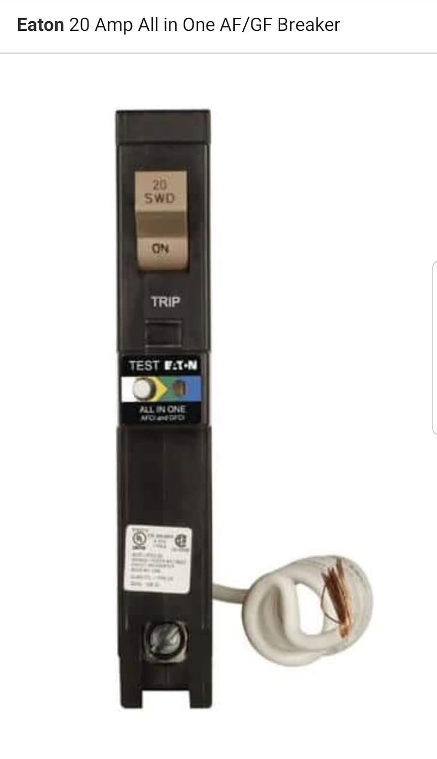 All-In-one Breaker 20 Amp single pole CHFN120A1CS Eaton