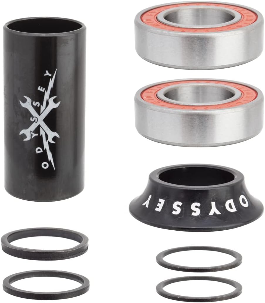 Odyssey 22Mm Mid Bottom Brackets - Mid - 22Mm - Alloy - Press Fit - 41Mm - Blac