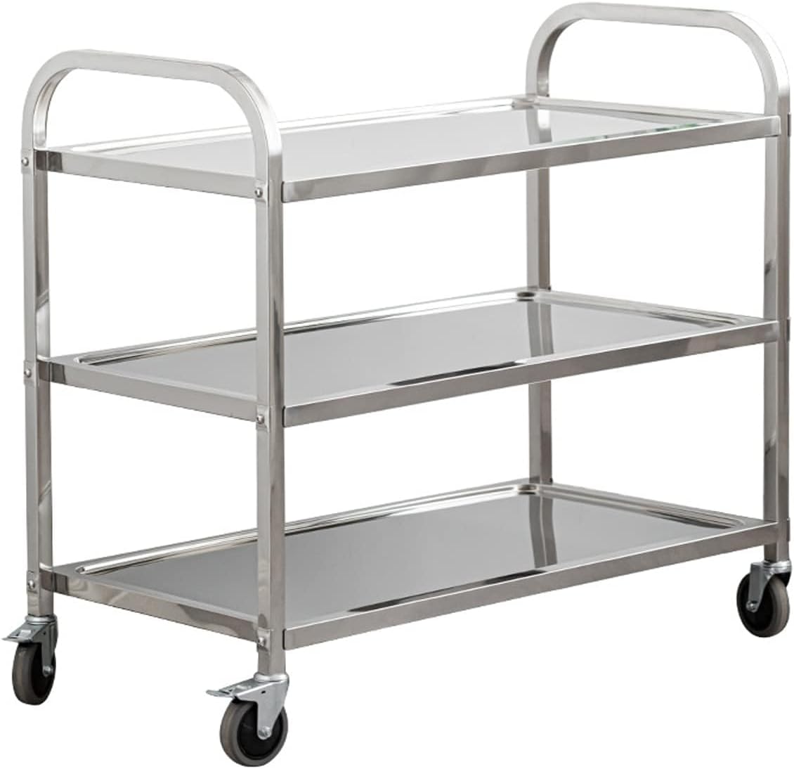 Extra Large 3 Tier Stainless Steel Utility Cart 37x20x37 inch