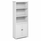 Robin 5-Tier Storage Cabinet, 2 Door Pantry Cabinet, Plain White