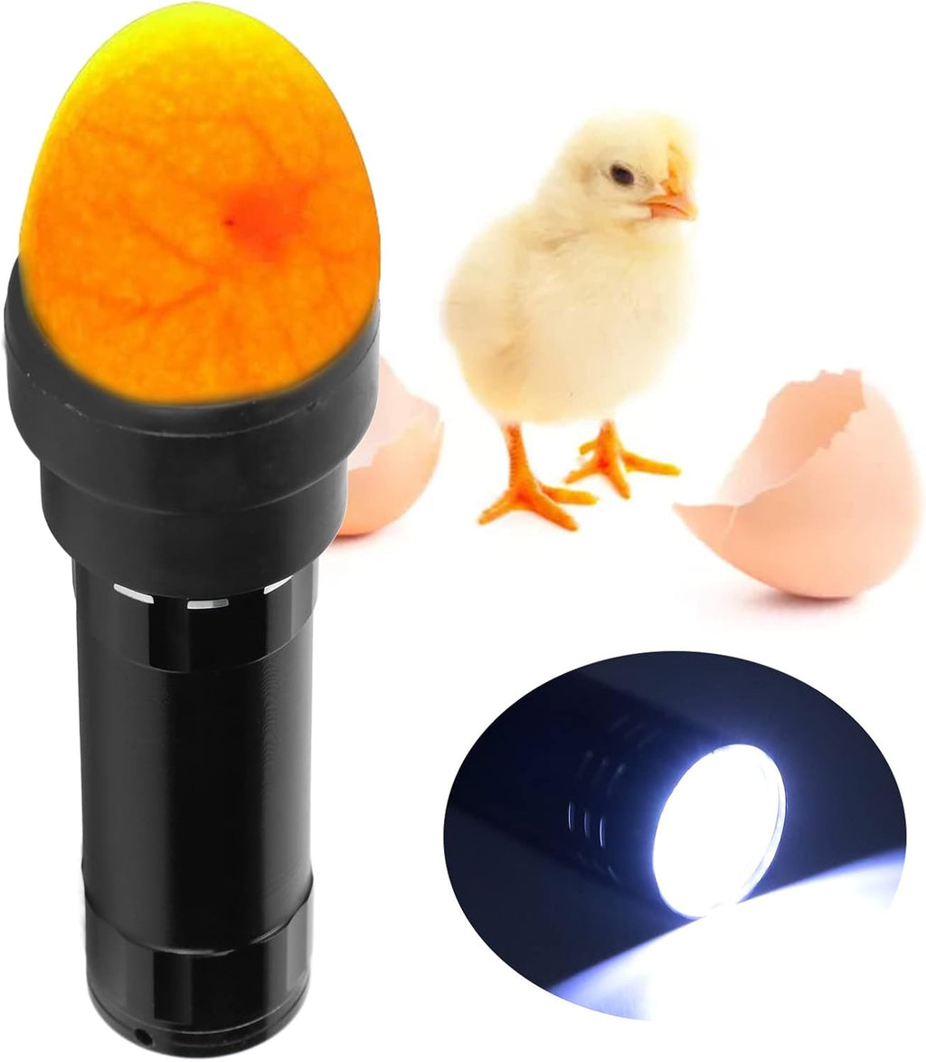 Egg Candler Tester, 9 Lamp Safe Cool Light Egg Candler LED Light Candling Lamp with Lanyard for Chickens Geese Cranes
