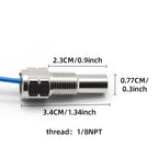SINCO TECH Universal Replacement Oil/Water Temperature Sensor Auto Gauge Sensor Unit, 1/8 NPT