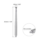 uxcell Contact Point for Dial Test Indicator, 2mm Diameter Carbide Ball Tip M1.4x0.3 Thread 1.56" Length