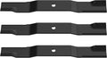 04771200 Lawn Mower Blades 18" for 52" Deck, Compatible with Ariens IKON X/IKON XL Edge & Gravely ZT X/ZT XL Zero Turn Mowers, 2-1/4" Width, 5/8" Center Hole Replacement Blades (3 Pack)