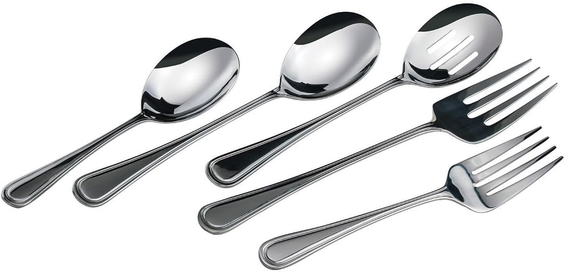 11 3/4" Slotted Stainless Steel Serving Spoon