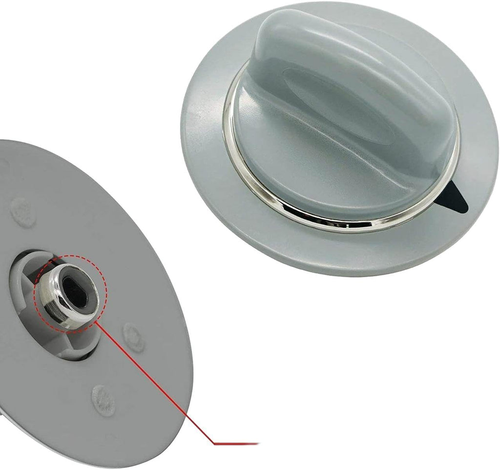 Timer Knob Gray Compatible with GE Dryer Models GTDP200EF1WS