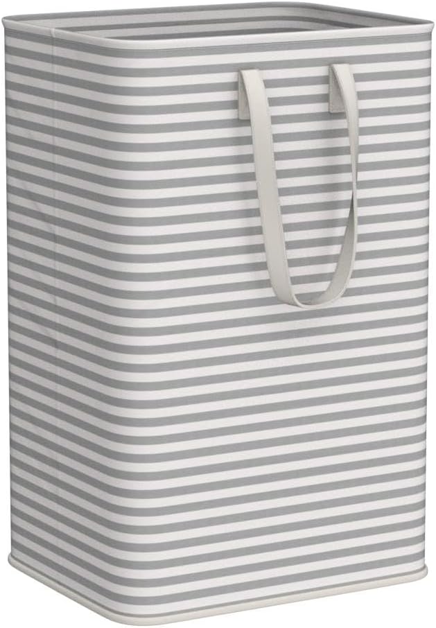 2 Pack Laundry Basket 80L Each, Collapsible Clothes Hamper with Reinforced Handles, Freestanding Waterproof Design