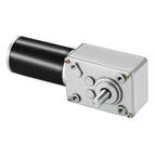 Greartisan DC 12V 3RPM 12Kg.cm 8mm Single Shaft Self-Locking Reversible Worm Gear Motor with Cable, High Torque Speed Reduction Motor, Turbine Electric Gearbox Motor