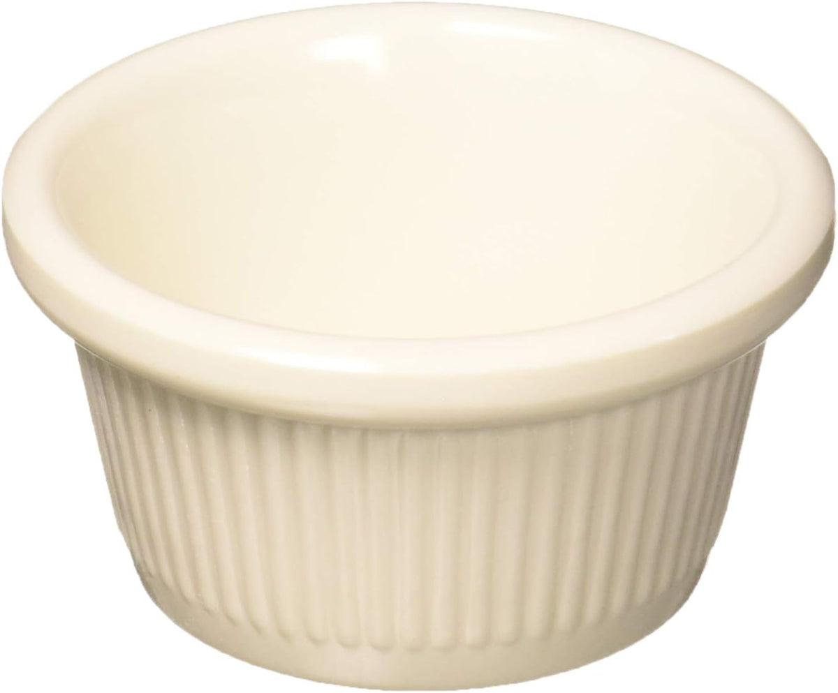 2 oz Fluted Melamine Ramekin Dipping Sauce Cup (Set of 12)
